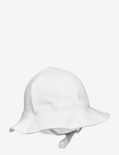 Cotton Interlock Sun Hat - zonnehoed - white