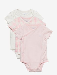 Cotton Bodysuit 3-Piece Gift Set - multipack bodies - pink multi