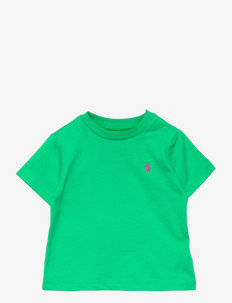 Cotton Jersey Crewneck Tee - plain short-sleeved t-shirt - cabo green/c3600