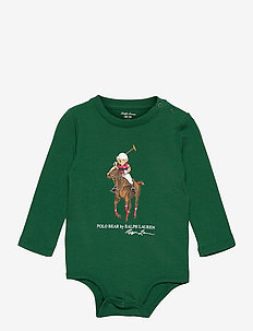 Polo Bear & Big Pony Cotton Bodysuit - bodies à manches longues avec motif - verano green
