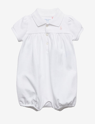 Interlock Bubble Shortall - short-sleeved - white
