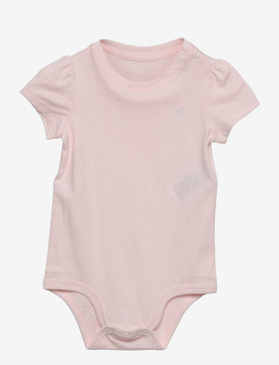 Cotton Jersey Bodysuit - short-sleeved bodies - delicate pink