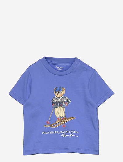 Polo Bear Cotton Jersey Tee - t-shirt à manches courtes avec motif - indigo sky
