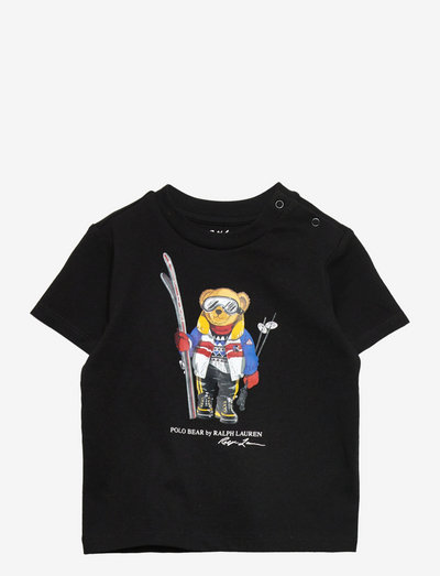 Polo Bear Cotton Jersey Tee - kortærmede t-shirts med mønster - polo black ski be