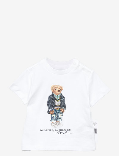 Polo Bear Cotton Jersey Tee - short-sleeved t-shirts - white
