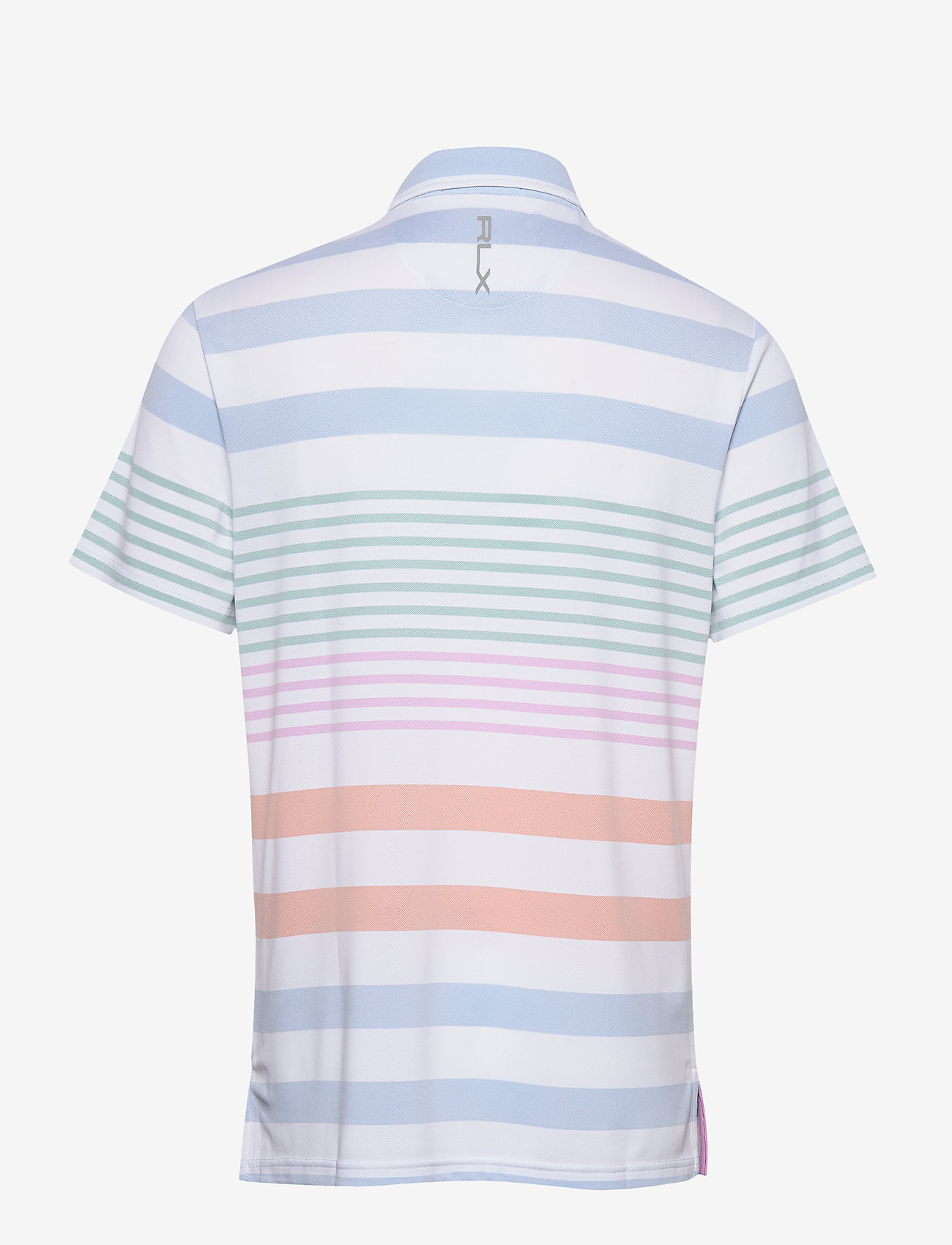 powder blue polo shirt
