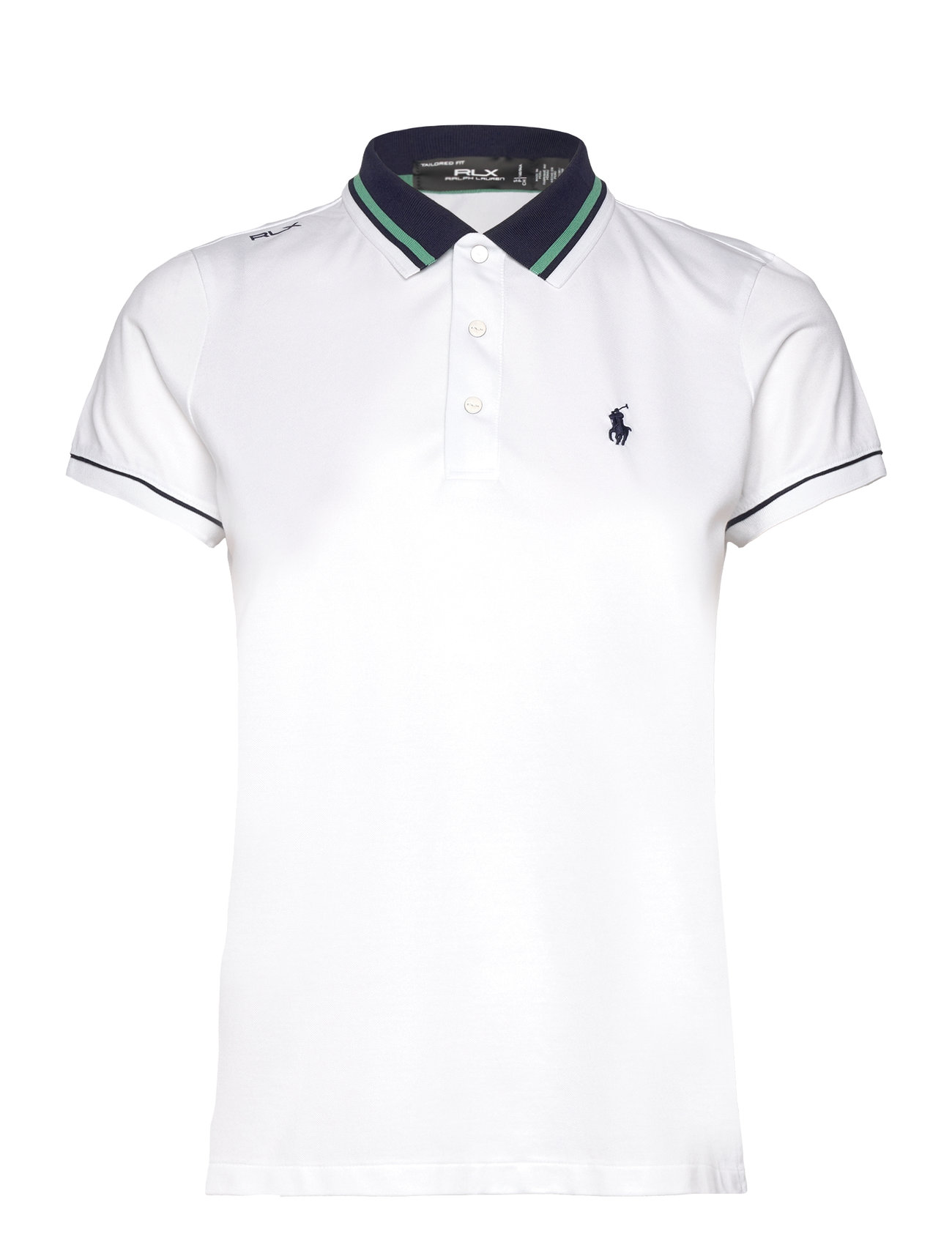 Tailored Fit Jersey Polo Shirt Sport Women Sport Clothing Sports Tops & T-shirts Sport Polos White Ralph Lauren Golf