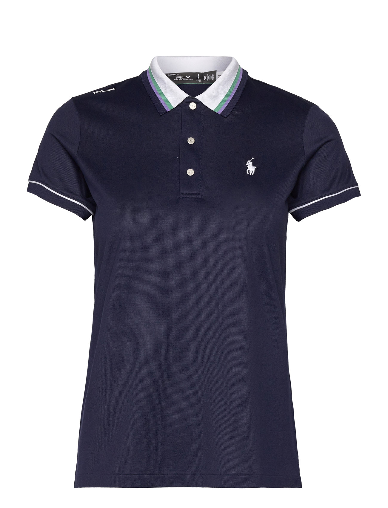 Tailored Fit Jersey Polo Shirt Sport Women Sport Clothing Sports Tops & T-shirts Sport Polos Navy Ralph Lauren Golf