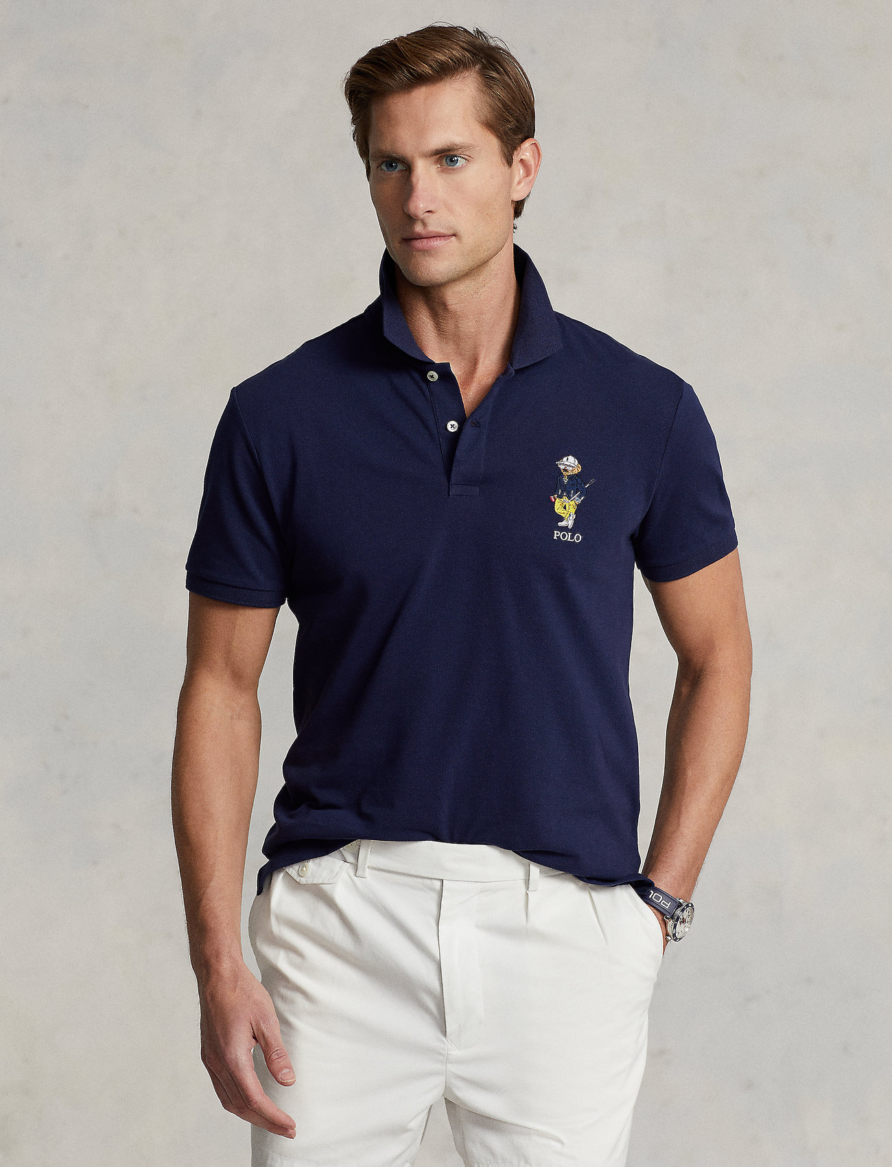 købe omfatte Moralsk uddannelse Ralph Lauren Golf Golfer Polo Bear Knit Polo Shirt - Kortærmede | Boozt.com
