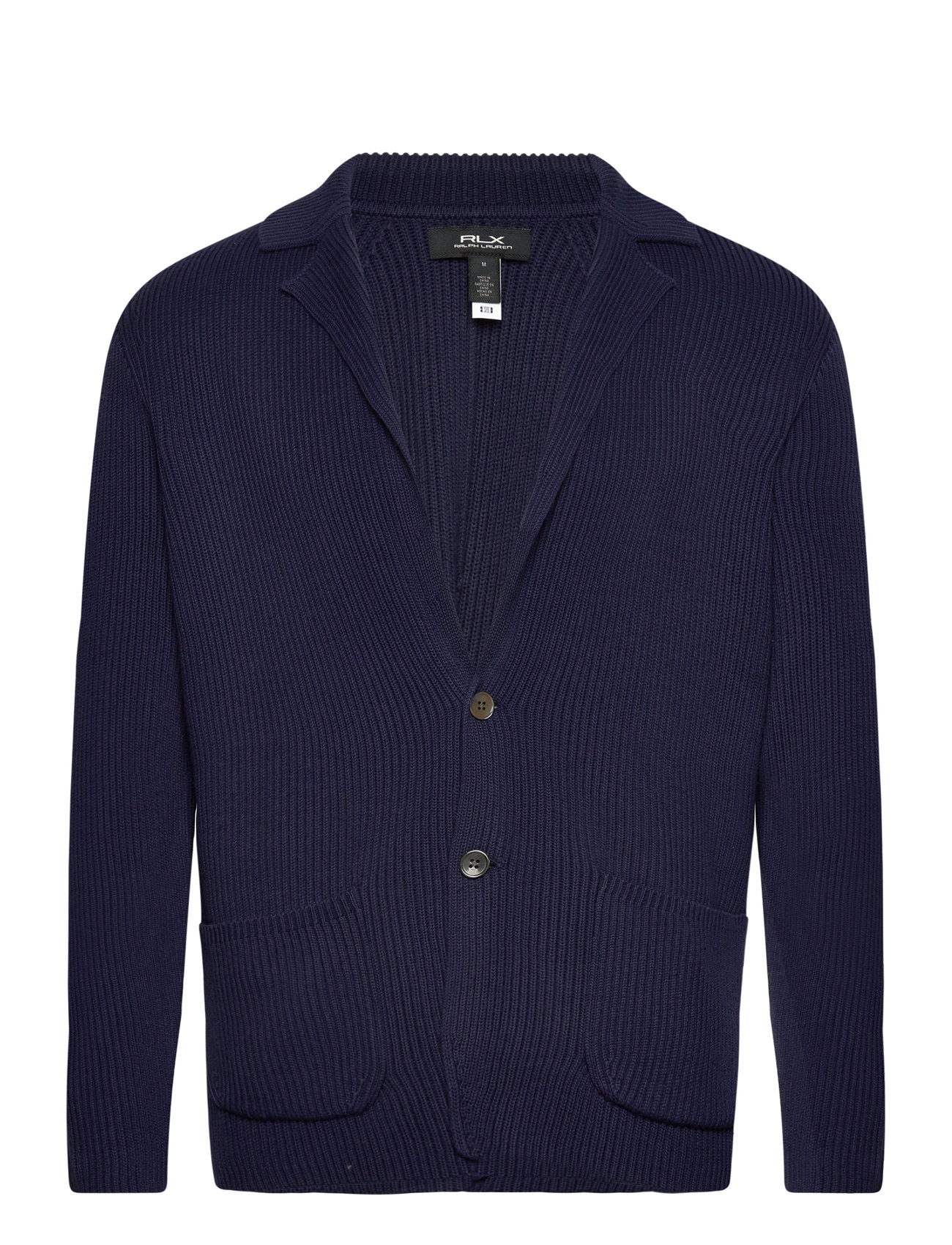 Ralph Lauren Golf Mesh-Knit Cotton-Blend Blazer Cardigan Marinblå