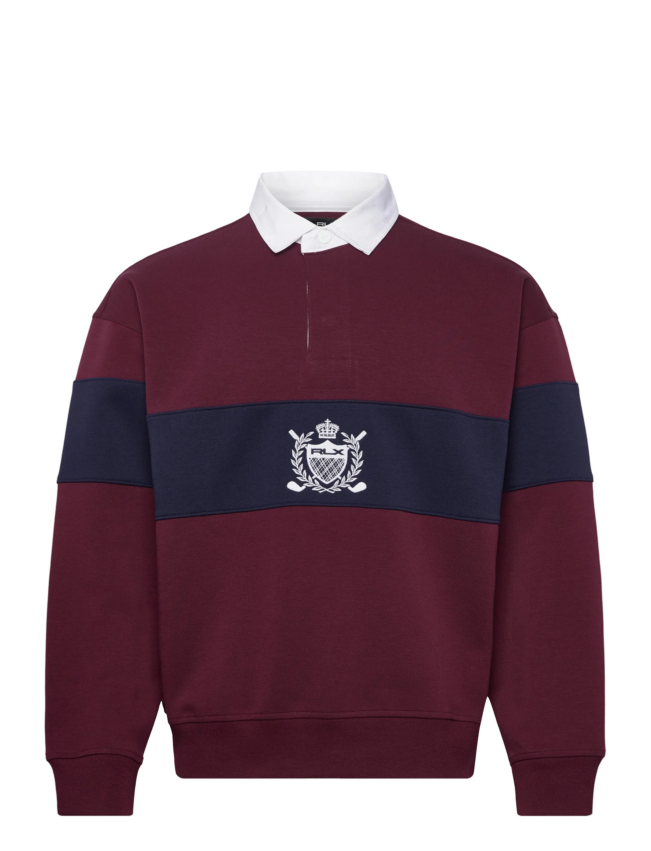 Ralph Lauren Golf Relaxed Fit Crest Rugby Sweatshirt, XL, Burgundy, Sweatshirts & Hættetrøjer > Sweatshirts, Herre