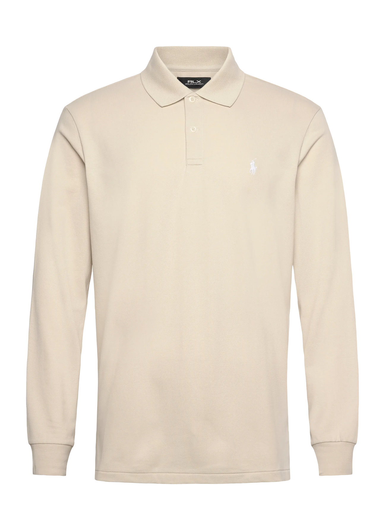 Ralph Lauren Golf Tailored Fit Performance Polo Shirt, XXL, Beige, Sport Polos > Sport Long-sleeved Polos, Herre