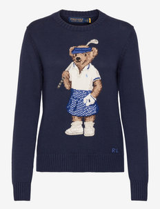 Golf Polo Bear Sweater - tröjor - french navy