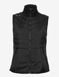 Hybrid Mockneck Zip Vest - down- & padded jackets - polo black