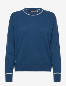 Cashmere Crewneck Sweater - dzianinowe - indigo blue/clubh