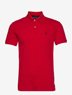 Custom Slim Fit Stretch Mesh Polo Shirt - piqueskjorter - rl2000 red/c9760