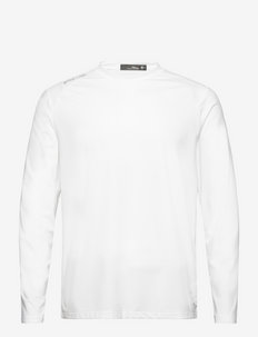 Mesh Long-Sleeve T-Shirt - langermede topper - pure white