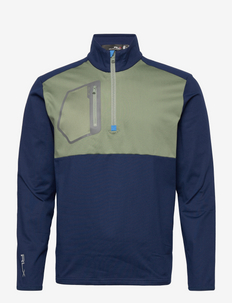 Performance Luxury Jersey Pullover - langermede topper - cargo green/frenc
