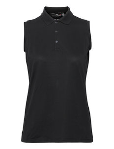 black sleeveless golf top