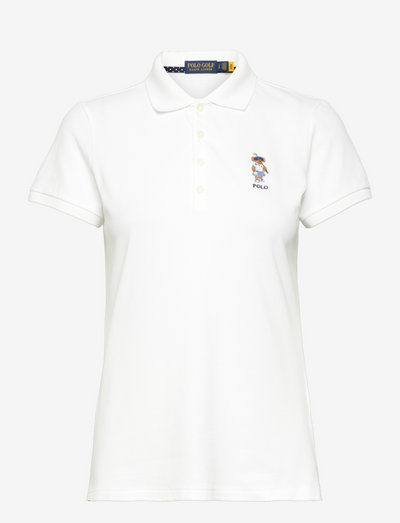 Polo Bear Tailored Fit Polo Shirt - poloer - pure white