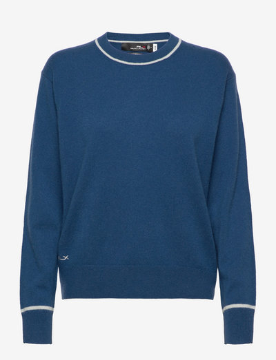 Cashmere Crewneck Sweater - habits tricotés - indigo blue/clubh