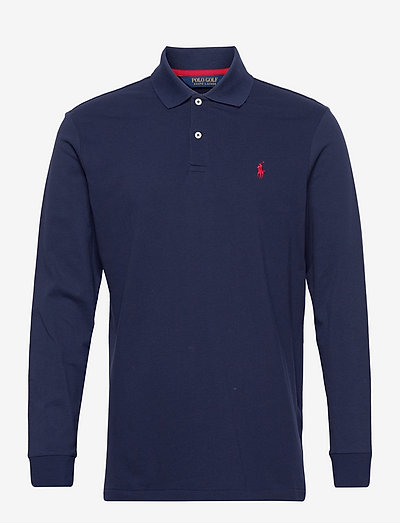 Custom Slim Fit Stretch Mesh Polo Shirt - piqueskjorter - french navy/c3870