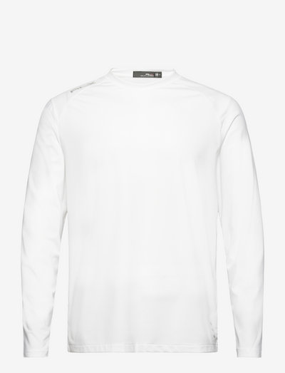 Mesh Long-Sleeve T-Shirt - langermede topper - pure white