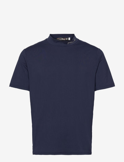 Custom Slim Fit Performance Jersey Shirt - lyhythihaiset - french navy
