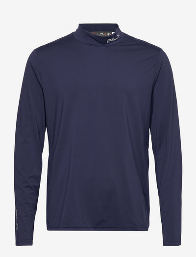 Custom Slim Fit Mockneck Shirt - bluzki z długim rękawem - french navy