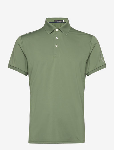 Custom Slim Fit Performance Polo Shirt - koszulki polo - cargo green