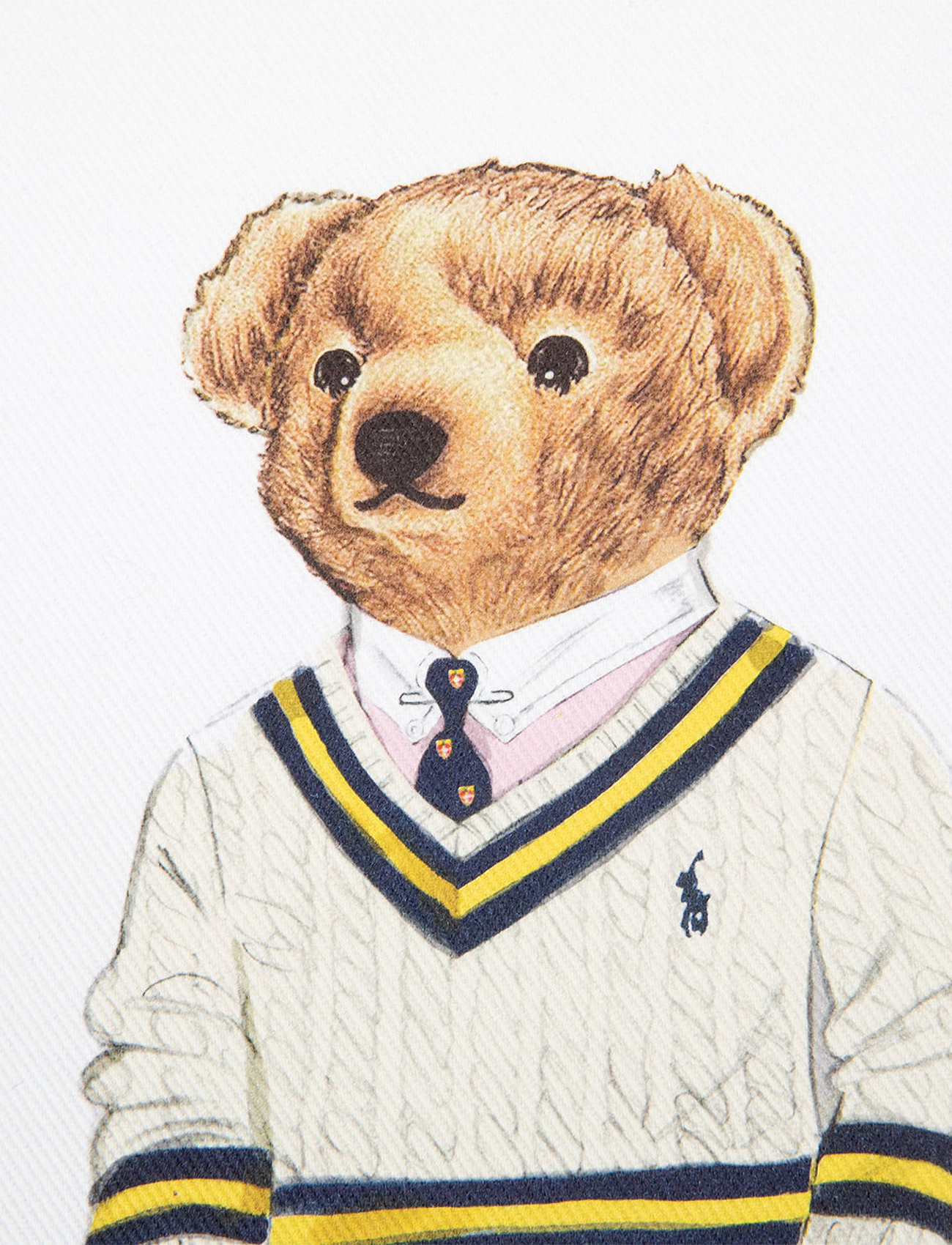 Ralph Lauren Home Prepbear Cushion Cover, 50X50 cm, White, Puder & Tæpper > Pudebetræk, Unisex