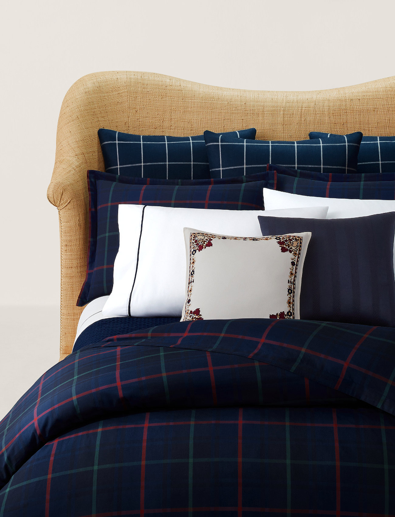 Ralph Lauren Home Inez Duvet Cover, 140X220 cm, Navy, Sengetekstiler > Dynebetræk, Unisex