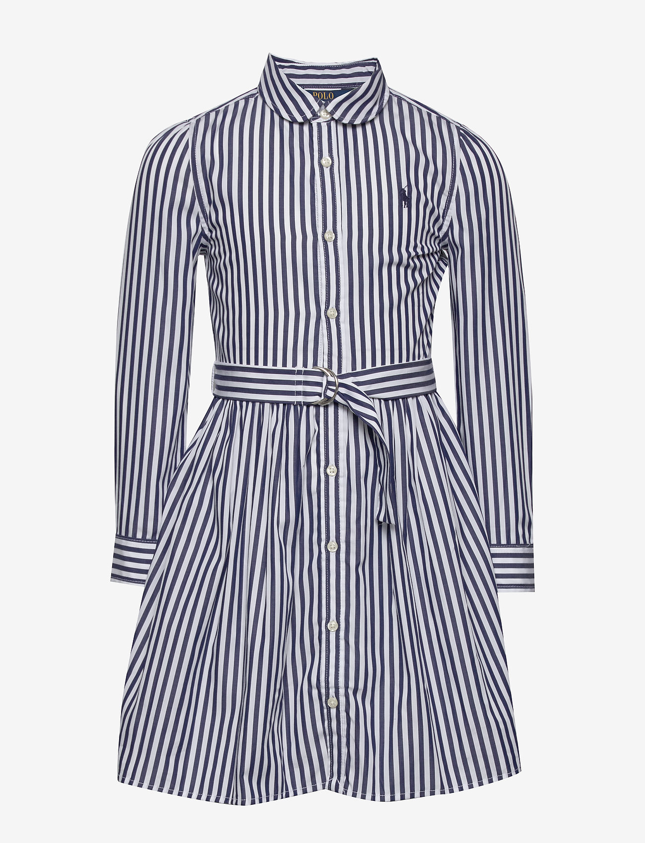 ralph lauren striped cotton shirtdress