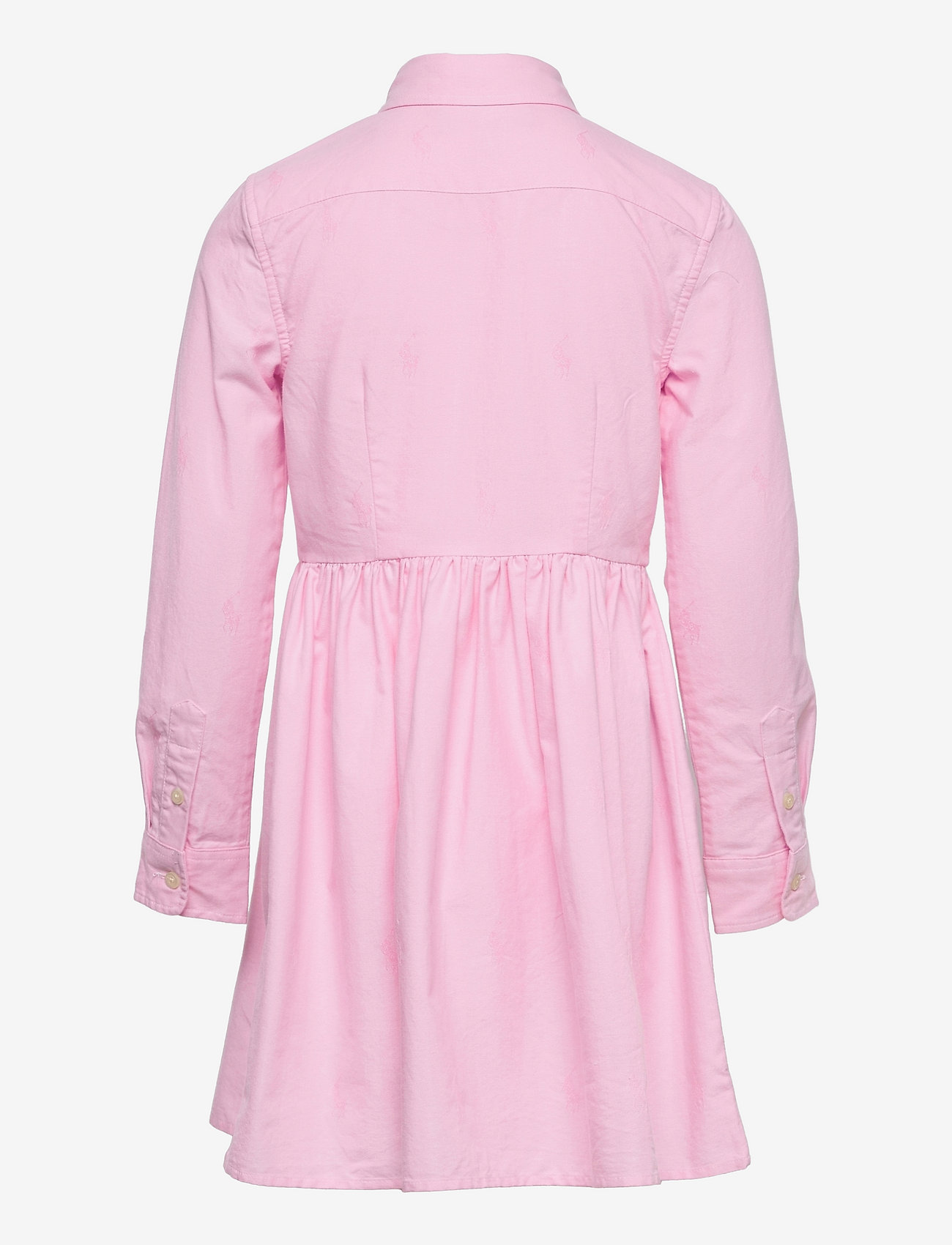 Ralph Lauren Kids - Pony Cotton Shirtdress - partydresses - pink - 1