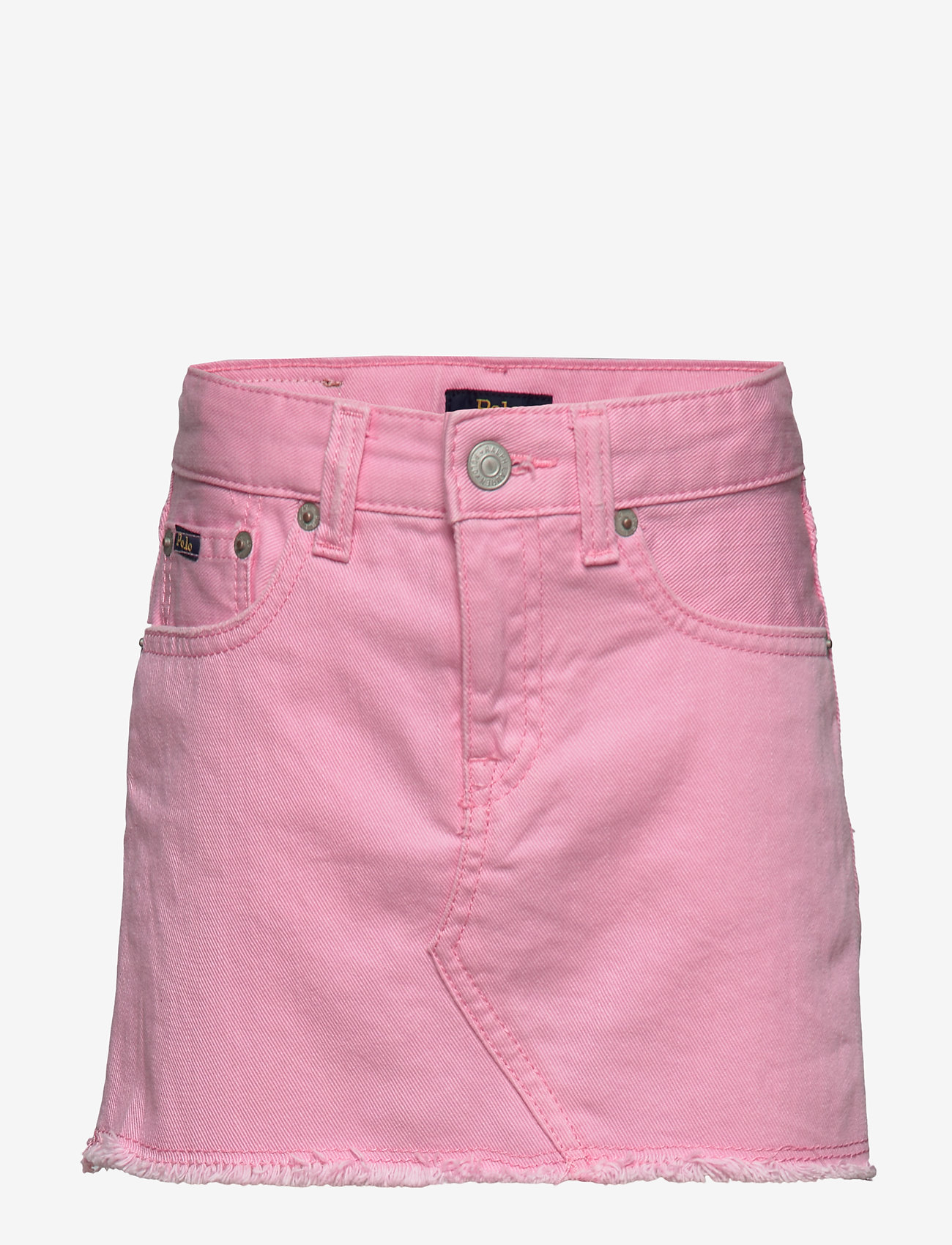 pink jean skirt