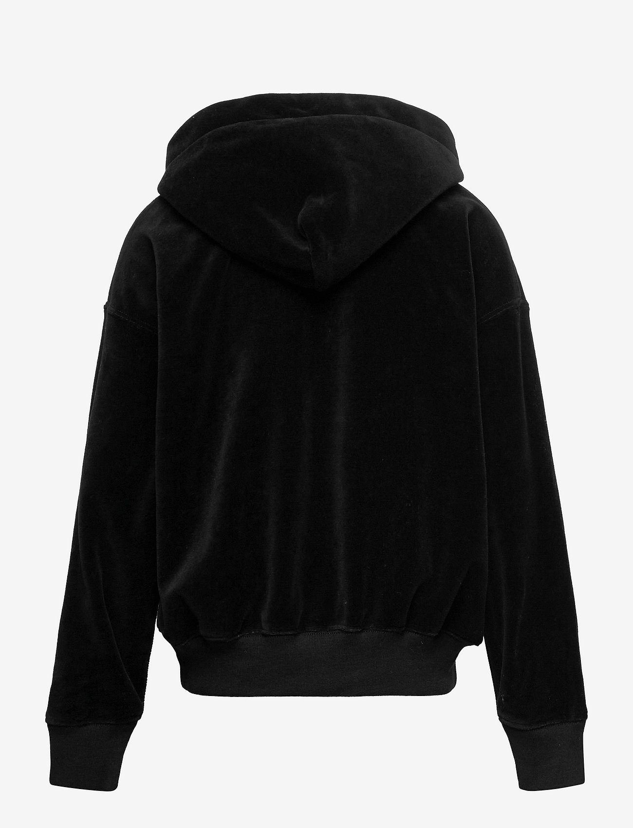 velour polo hoodie