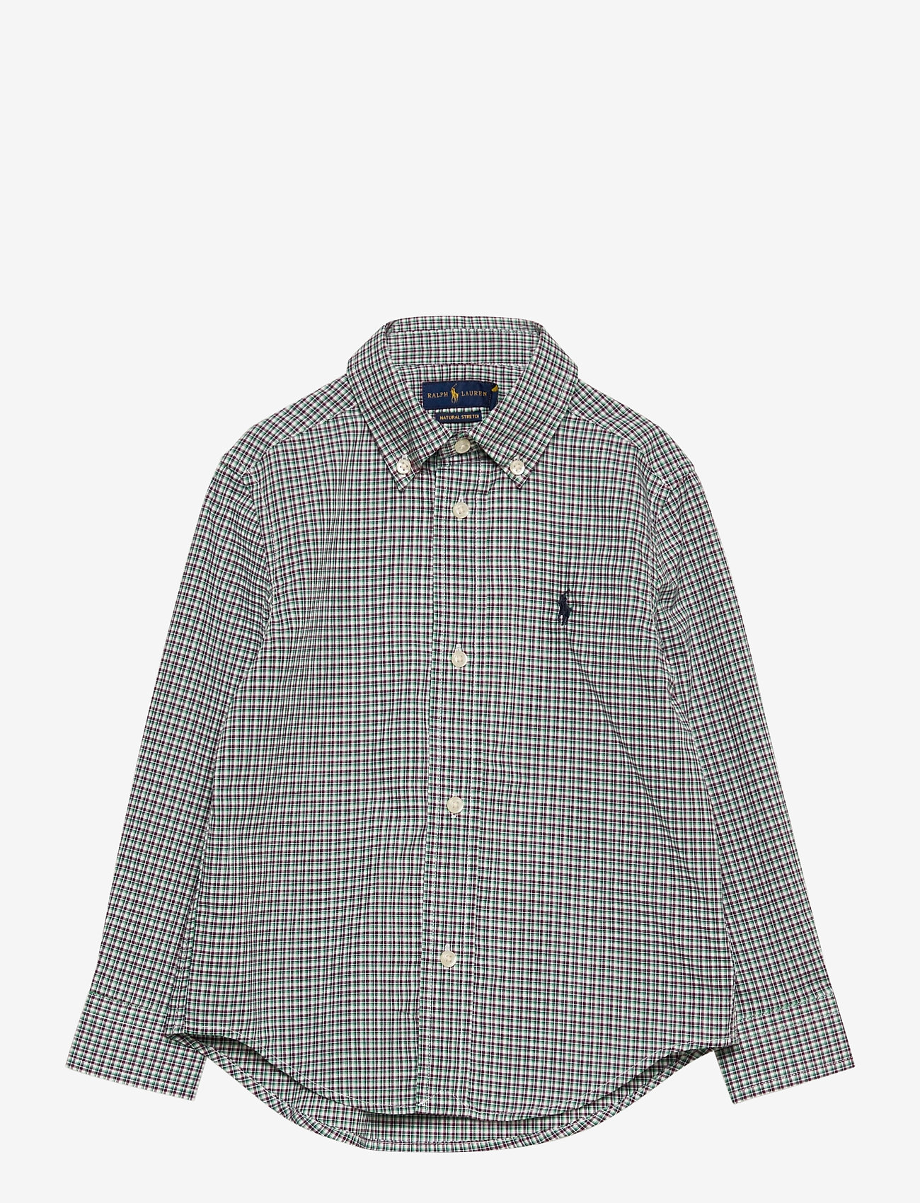 plaid cotton poplin shirt