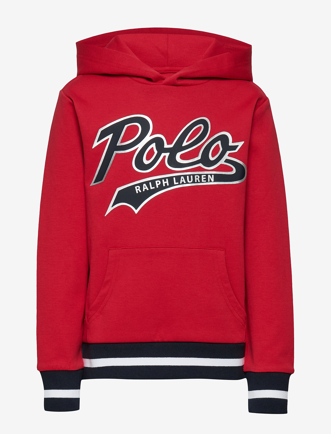 polo double knit graphic hoodie