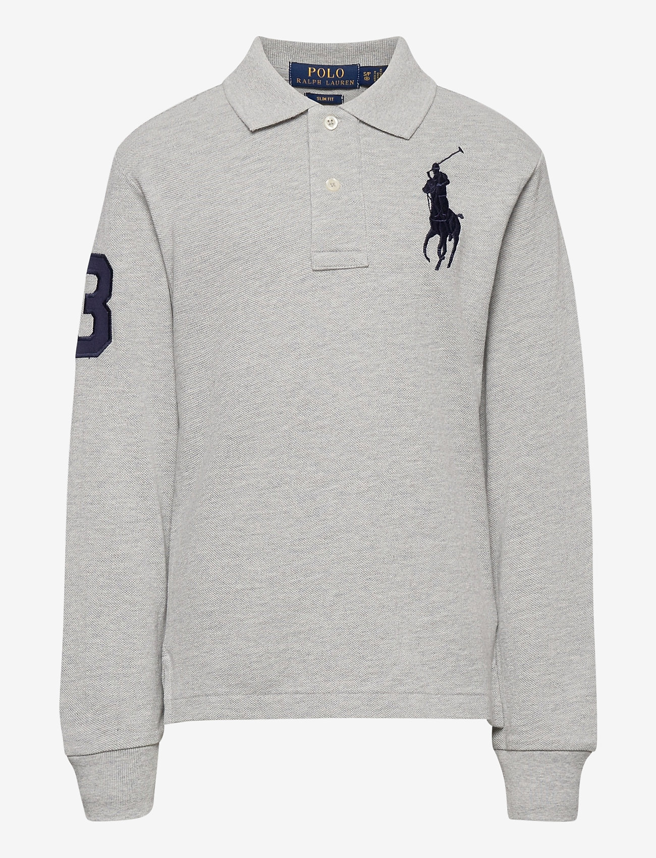 slim fit cotton mesh polo