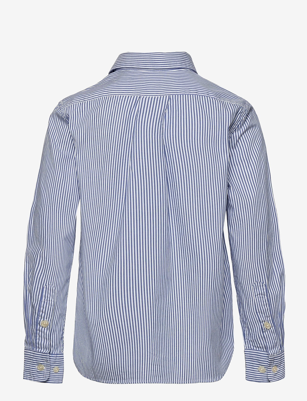 ralph lauren blue and white striped shirt