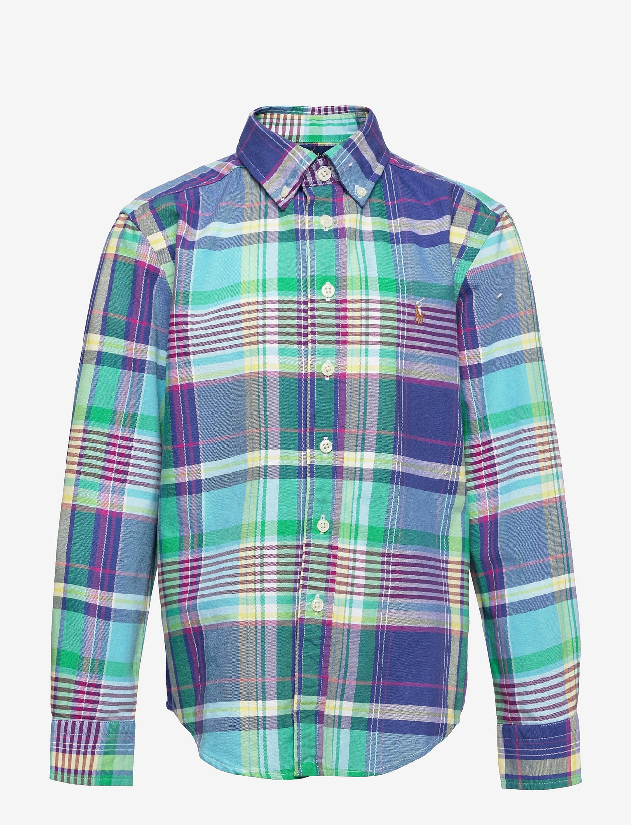 ralph lauren plaid cotton shirt