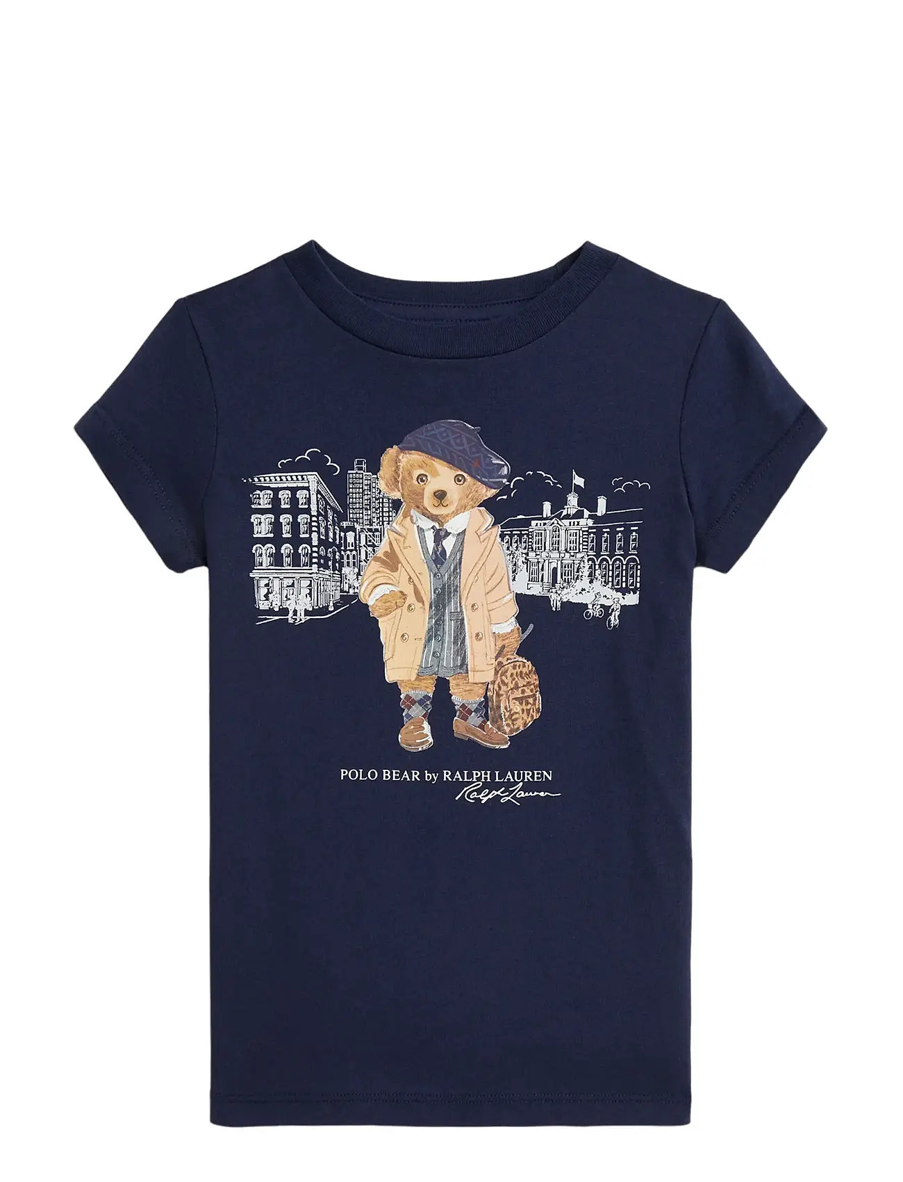 RALPH LAUREN Kinder Polo Bear Baumwolle Jersey Tee Navy - 88-93 - Kinder