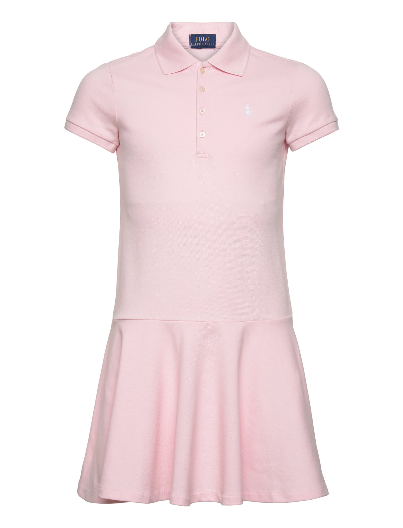 Ralph Lauren Kids Short-Sleeve Polo Dress Rosa