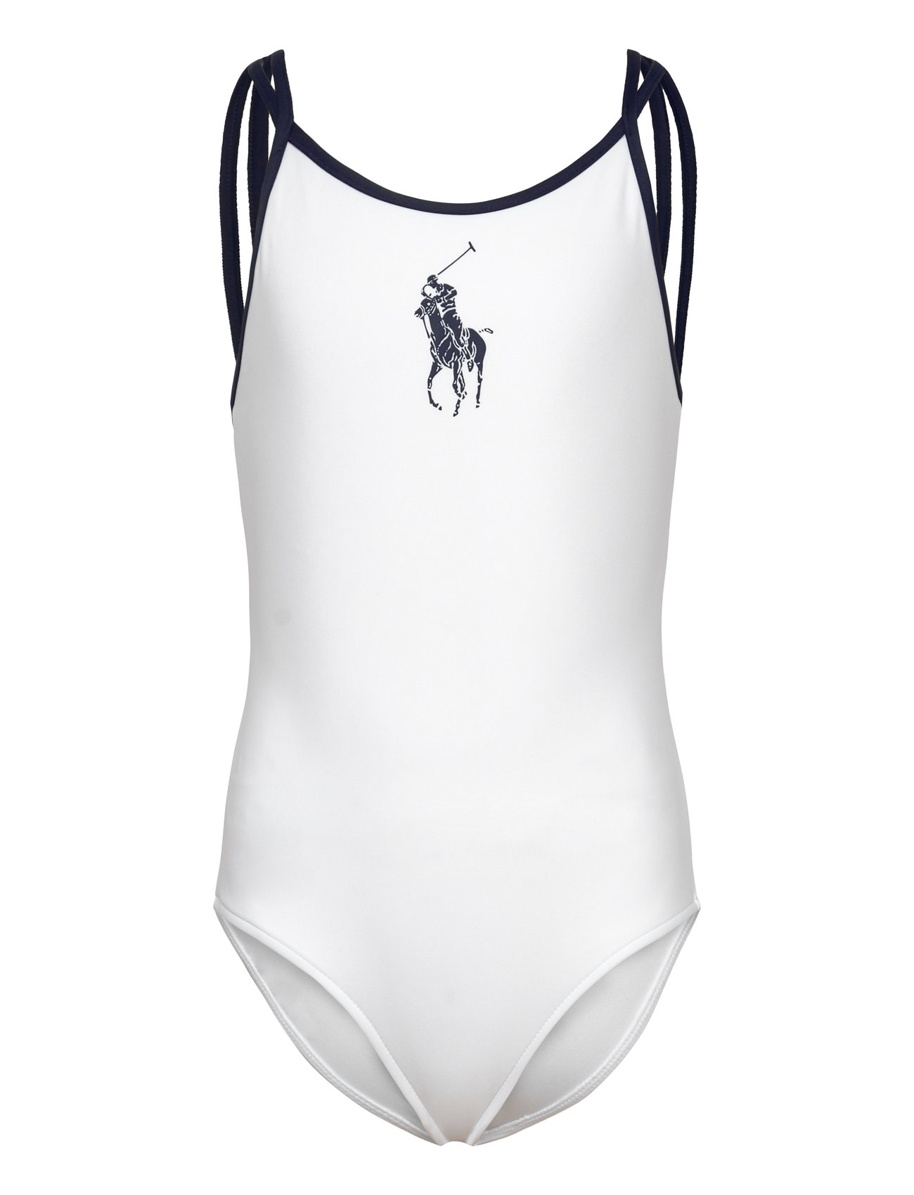 Ralph Lauren Kids Big Pony -Piece Swimsuit Vit