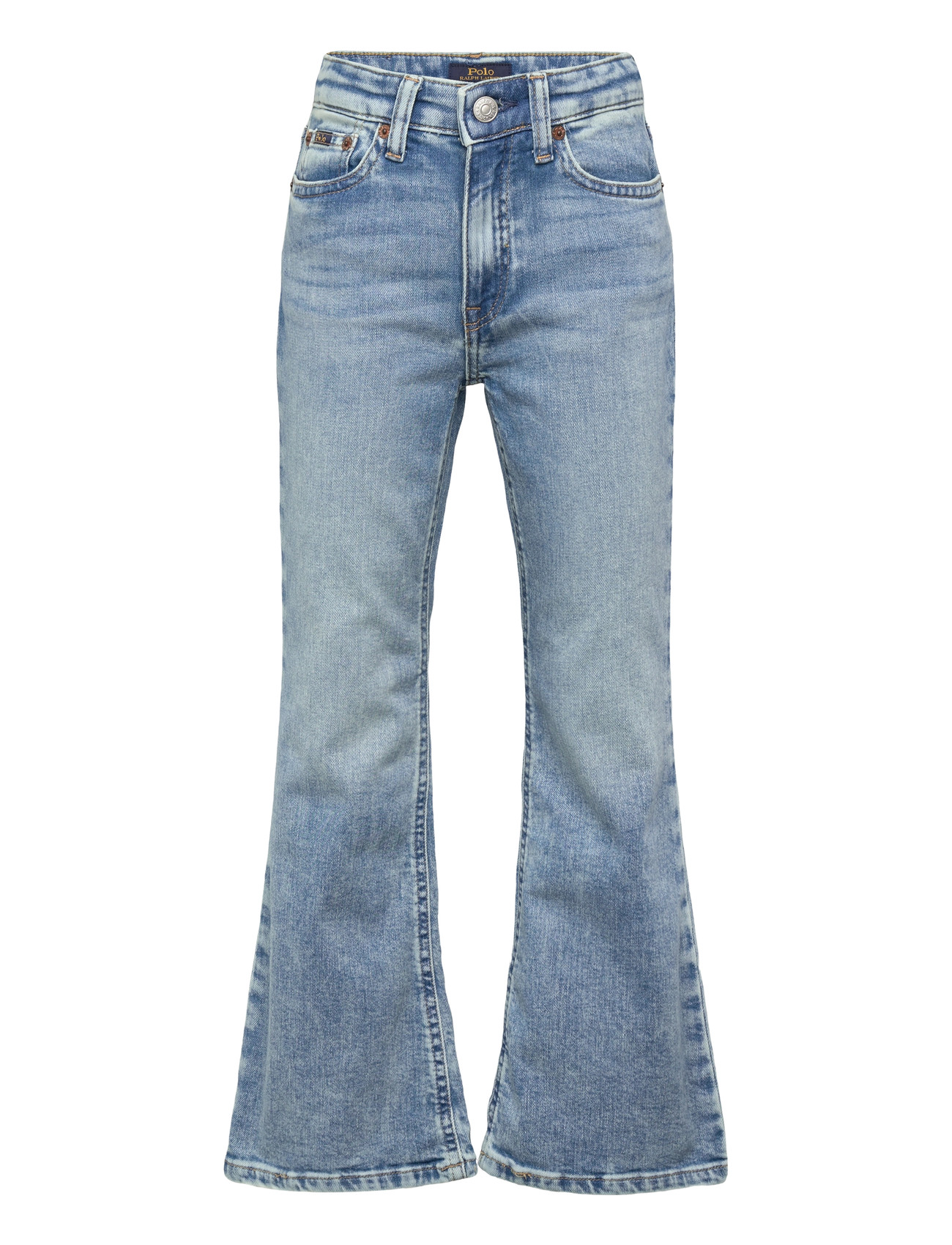Ralph Lauren Kids Flared Stretch Denim Jean, 154-158, Blue, Jeans > Bootcut-Jeans, Børn
