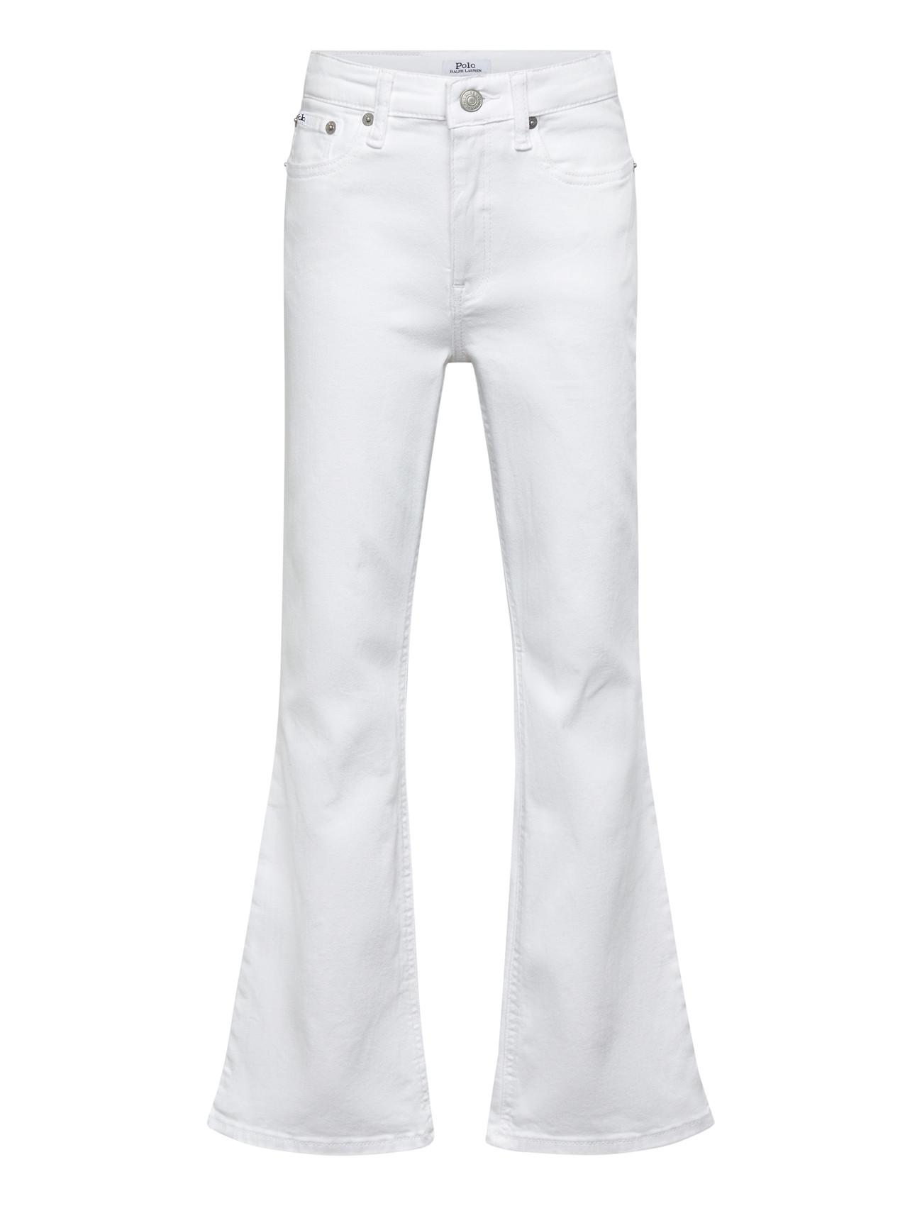 Ralph Lauren Kids Flared Stretch Denim Jean, 132-135, White, Jeans > Bootcut-Jeans, Børn
