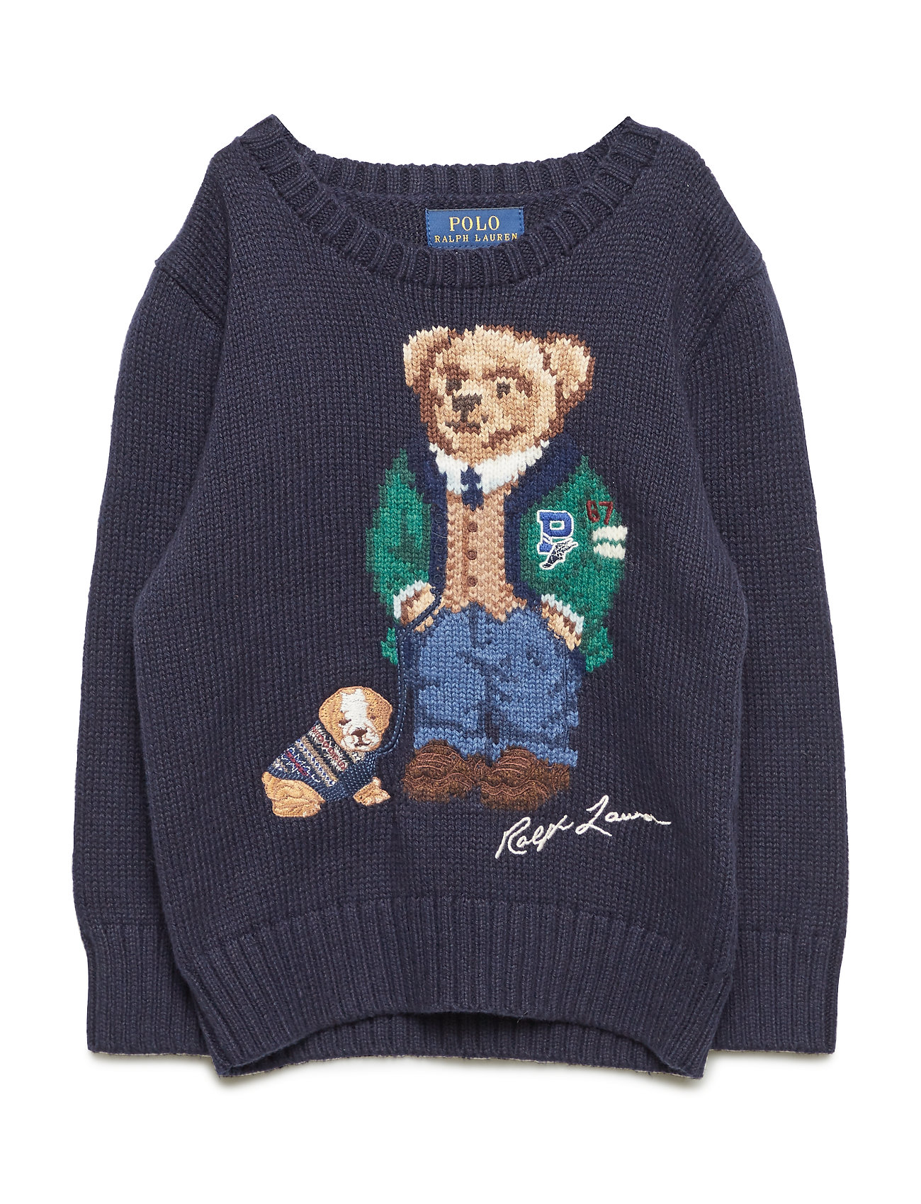 polo bear cotton cardigan