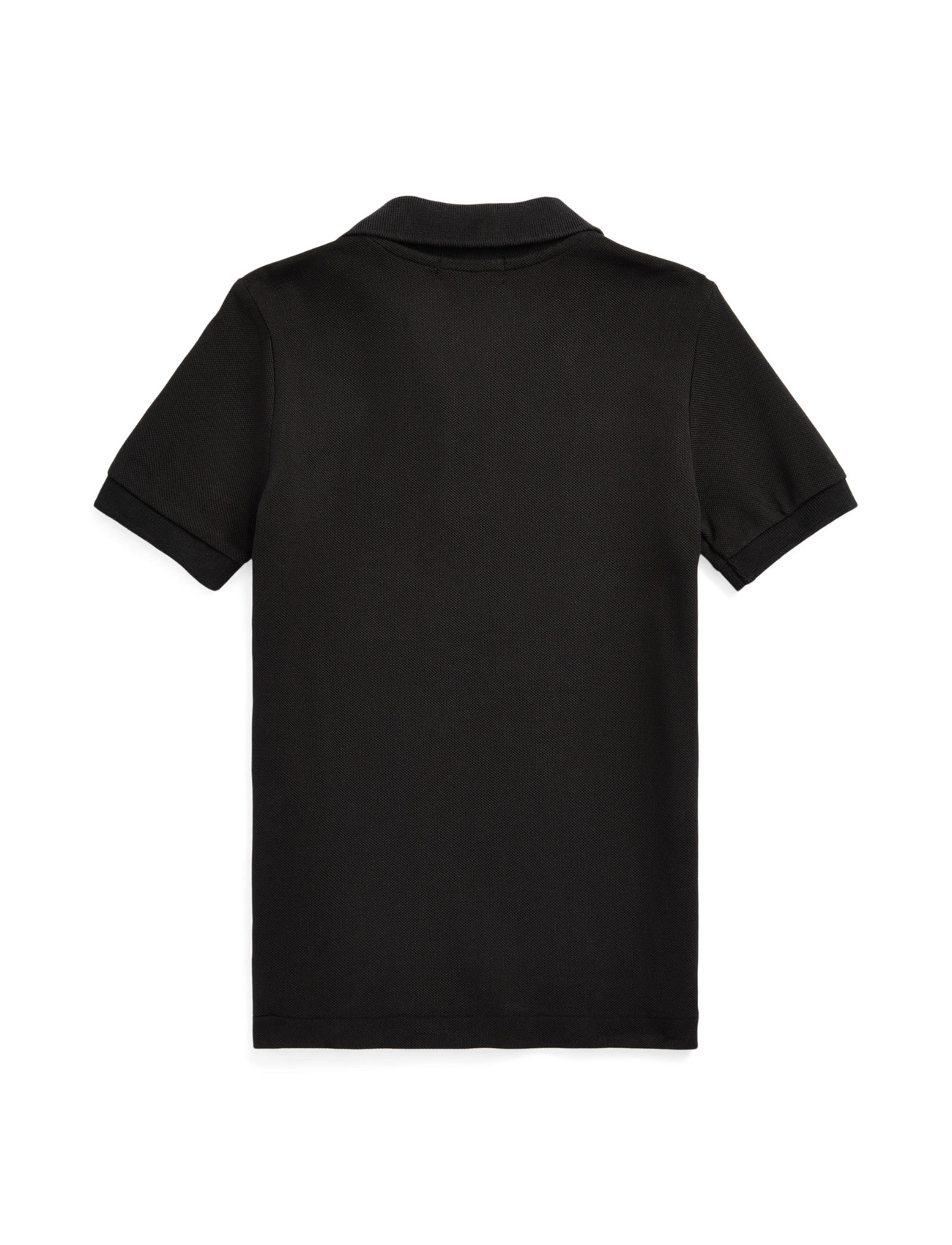 Boy Short Sleeved Polo Custom Fit Black str. 4år