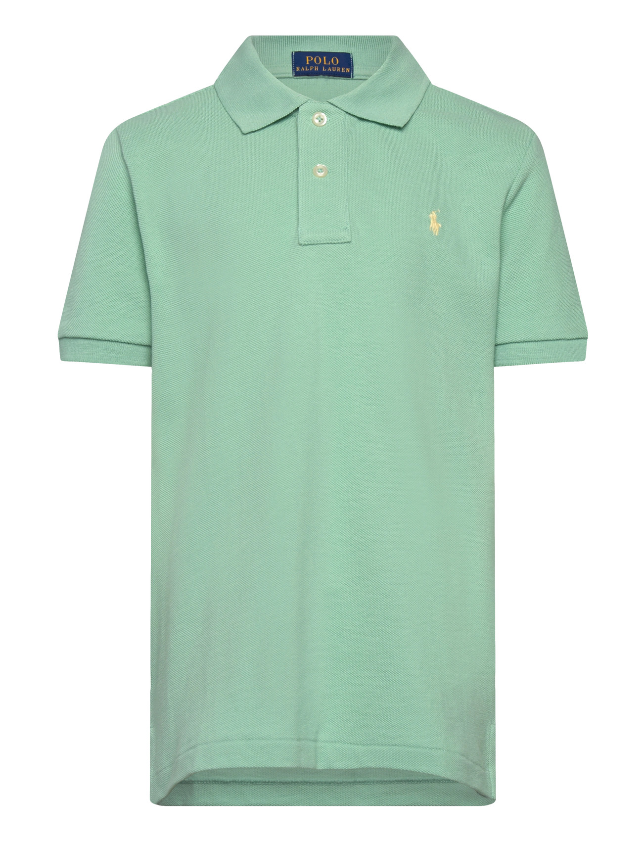 Ralph Lauren Kids The Iconic Mesh Polo Shirt, 117-123, Green, Poloshirts > Poloshirts Med Korte Ærmer, Børn