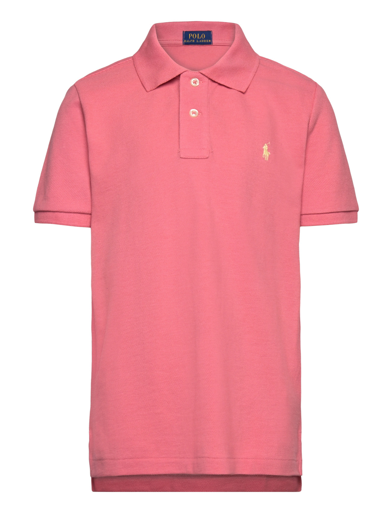 Ralph Lauren Kids The Iconic Mesh Polo Shirt, 109-116, Pink, Poloshirts > Poloshirts Med Korte Ærmer, Børn
